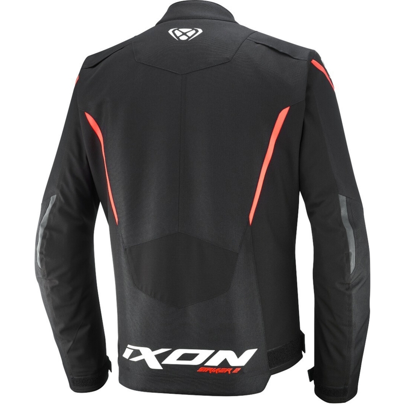 Motociklininko striukė IXON Striker 2 juoda-balta-raudona