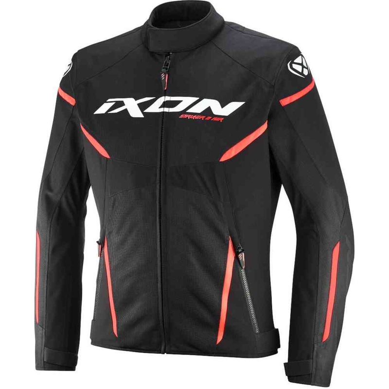 Motociklininko striukė IXON Striker 2 Air WP juoda-balta-raudona
