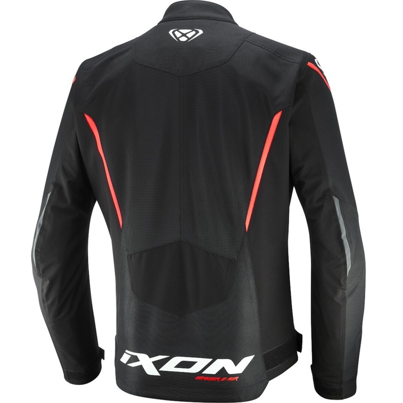Motociklininko striukė IXON Striker 2 Air WP juoda-balta-raudona