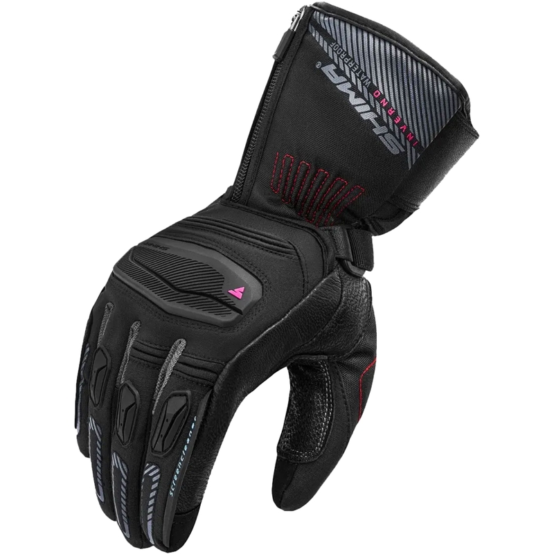 Moteriškos motociklininko pirštinės Shima Inverno black