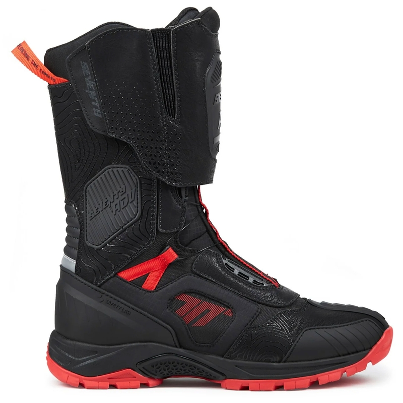 Seventy Degrees SD-BA6 Stelvio High juodai raudoni motociklininko batai