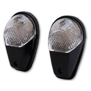"Highsider Smart LED" juodos ir skaidrios spalvos motociklo mirksiukas
