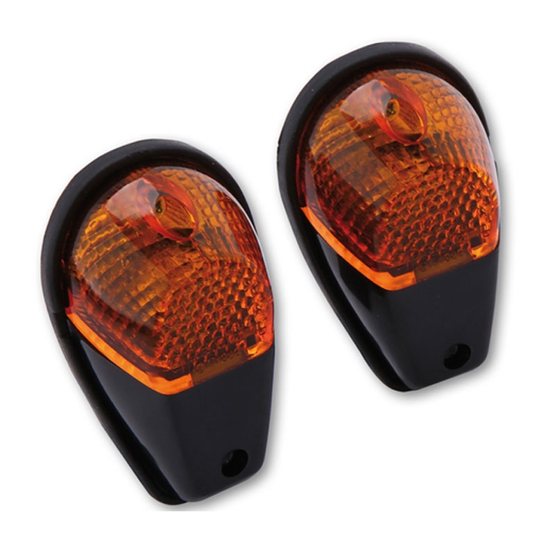 Motociklo mirksiukas Highsider Smart 12V/21W juoda-oranžinė