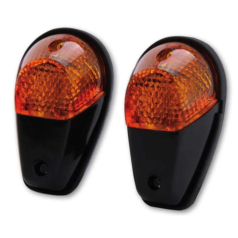 Motociklo mirksiukas Highsider Smart 12V/21W juoda-oranžinė