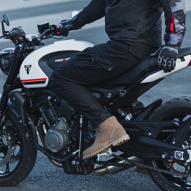 "Oxford Original Approved CARGO AA" juodos motociklininko kelnės