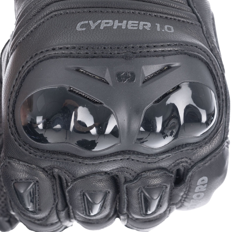 Oxford Cypher 1.0 trumpos juodos motociklininko pirštinės