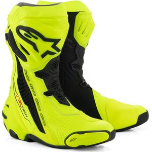 Alpinestars Supertech R fluo geltonai juodi motociklininko batai