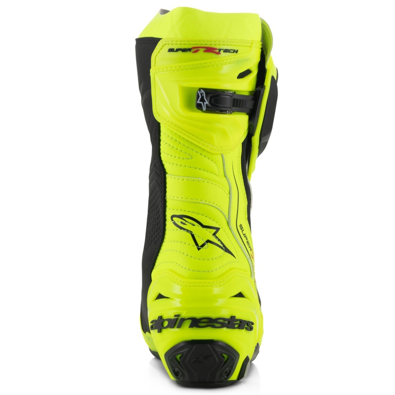 Alpinestars Supertech R fluo geltonai juodi motociklininko batai