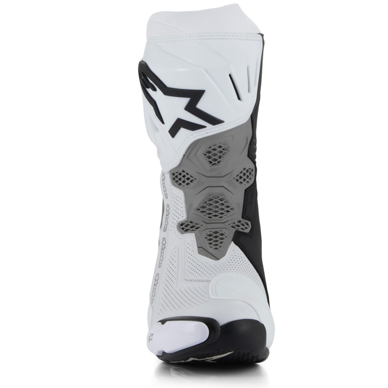 Alpinestars Supertech R Vented motociklininko batai balta-šviesiai pilka-juoda