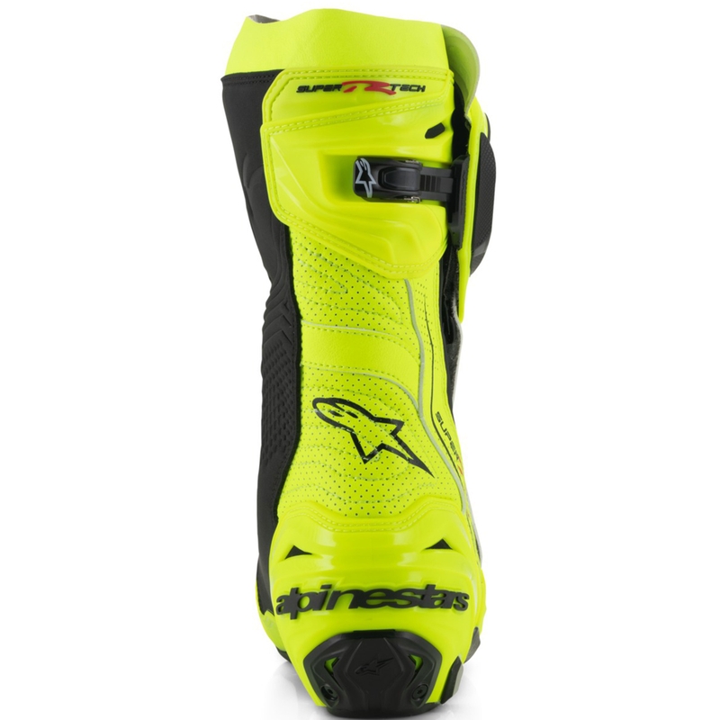 Alpinestars Supertech R Vented fluo geltonai juodi motociklininko batai
