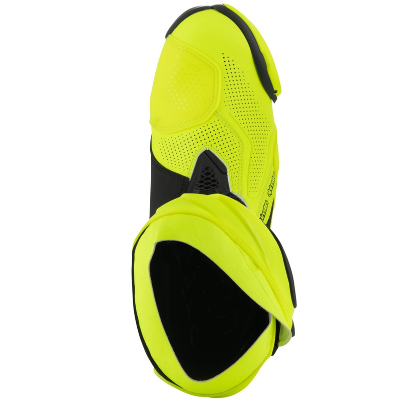 Alpinestars Supertech R Vented fluo geltonai juodi motociklininko batai