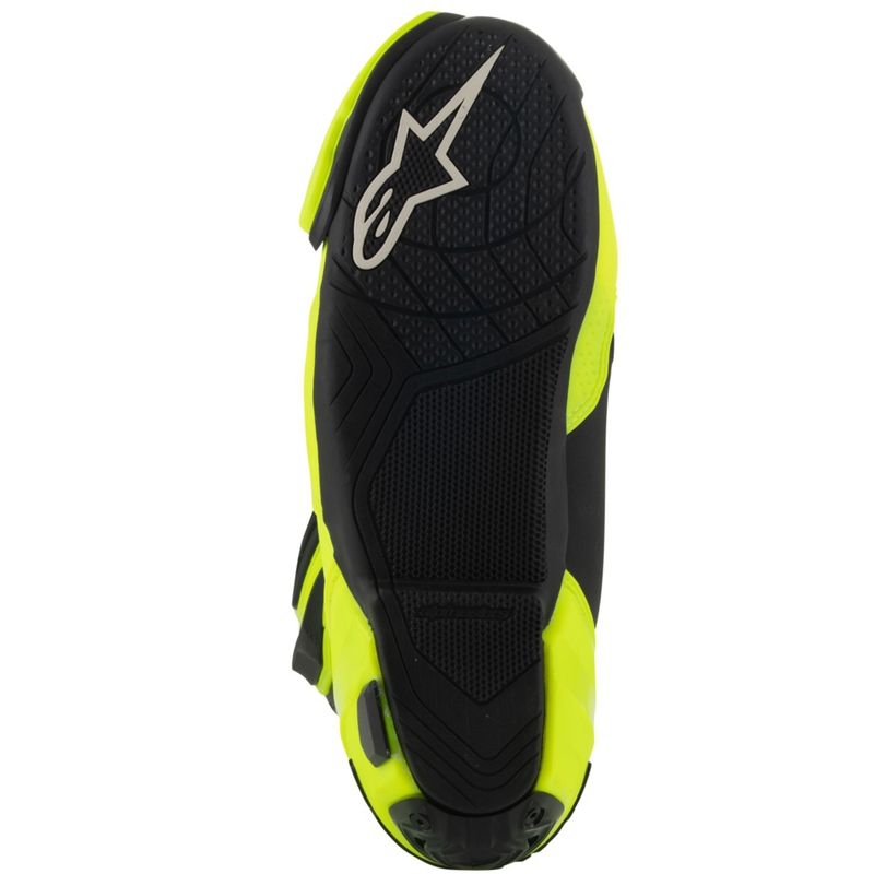 Alpinestars Supertech R Vented fluo geltonai juodi motociklininko batai