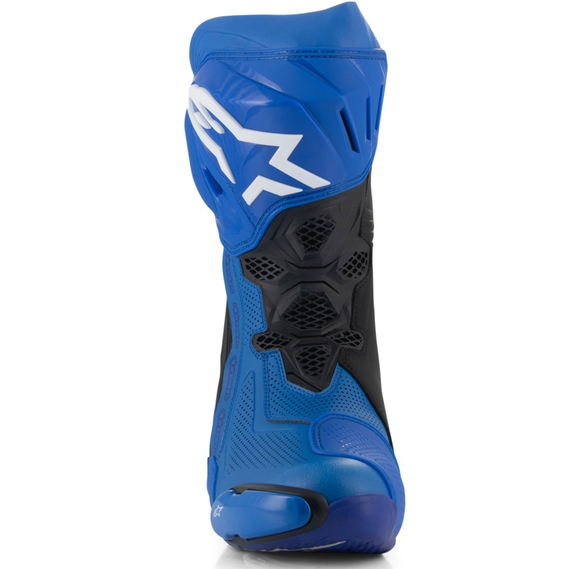"Alpinestars Supertech R" ventiliuojami motociklininko batai mėlyna ir juoda