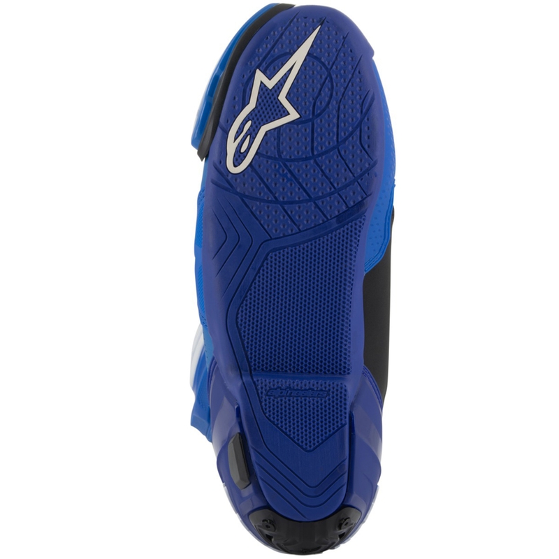 "Alpinestars Supertech R" ventiliuojami motociklininko batai mėlyna ir juoda
