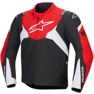 "Alpinestars T-Jaws V4" neperšlampama motociklininko striukė "Honda" juoda, raudona ir balta