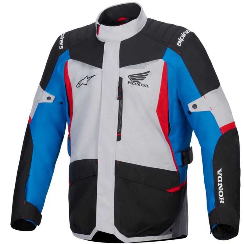 Alpinestars ST-1 Neperšlampama motociklininko striukė Honda pilka-mėlyna-juoda-raudona