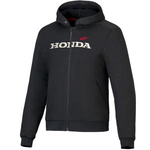 Alpinestars Chrome V3 Sport Hoodie Honda Collection juoda, smėlio ir raudona spalvos