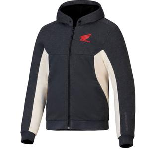 "Alpinestars Chrome V3 Sport Hoodie Honda" tamsiai pilka-kreminė-raudona