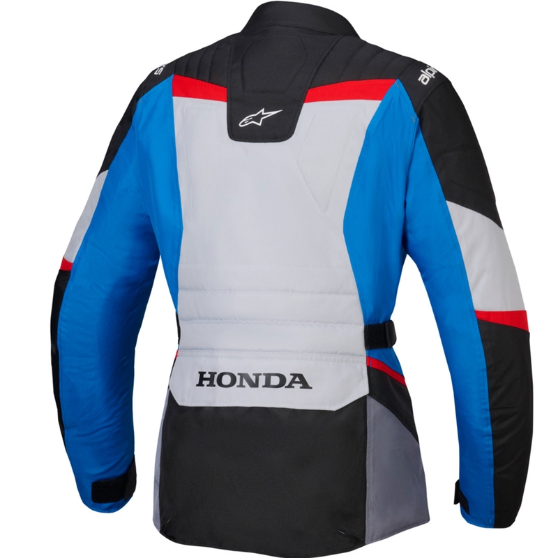 Moteriška neperšlampama motociklininko striukė "Alpinestars Stella ST-1" Honda pilka-mėlyna-juoda-raudona