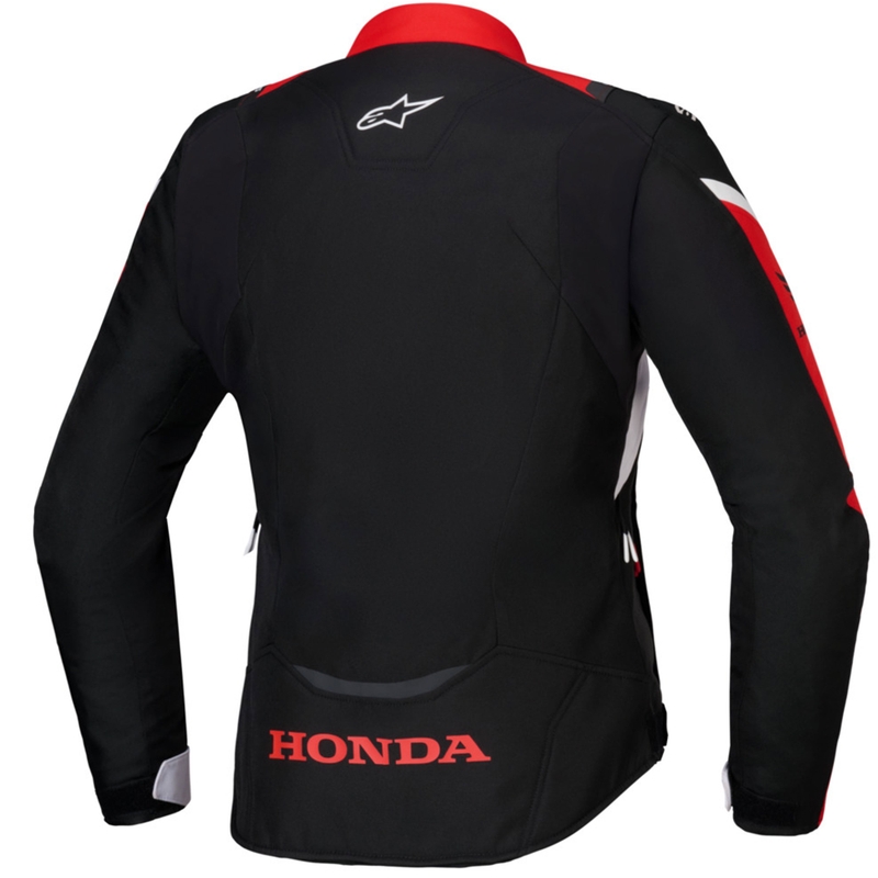 Moteriška "Alpinestars Stella T-Jaws V4" neperšlampama motociklininko striukė "Honda" juoda, raudona ir balta