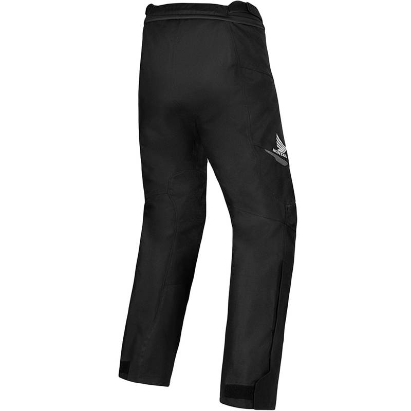 Alpinestars ST-1 neperšlampamos motociklininko kelnės Honda Collection juodai raudonos spalvos