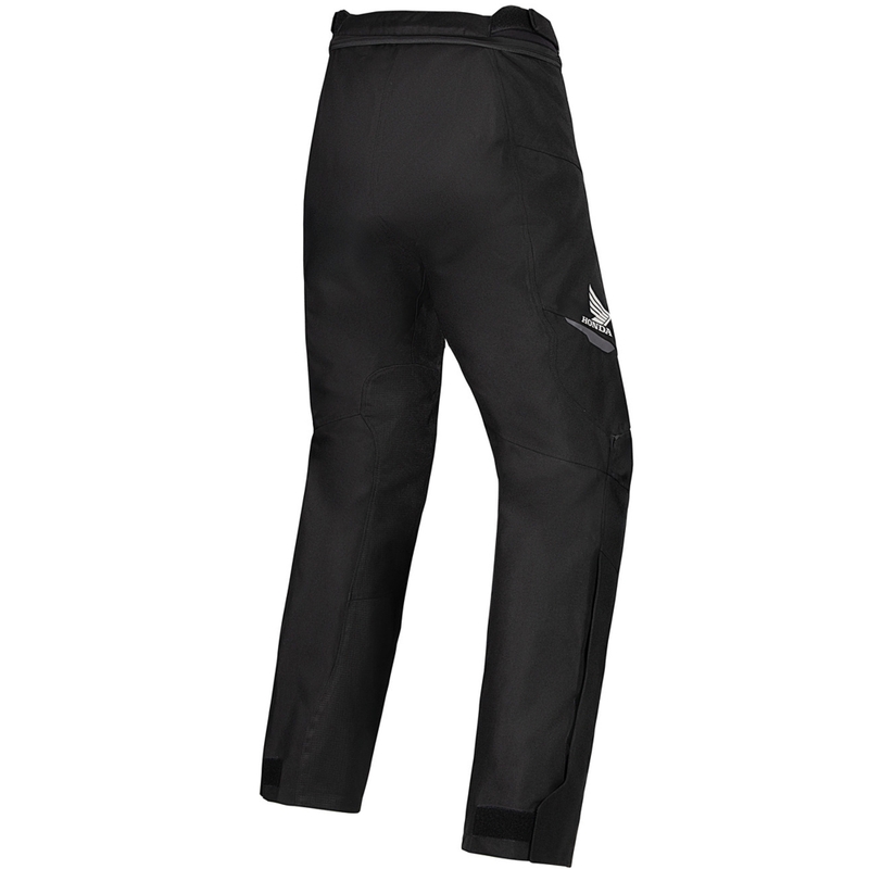 Moteriškos Alpinestars Stella ST-1 neperšlampamos motociklininkų kelnės Honda Collection juodai raudonos spalvos