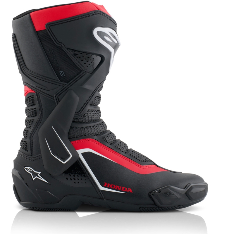 Alpinestars SMX-6 V3 motociklininko batai Honda collection juodai-raudonai-balti