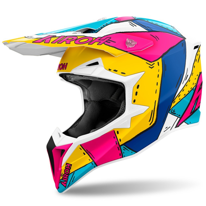 Motokroso šalmas Airoh Wraaap Paint matinis daugiaspalvis