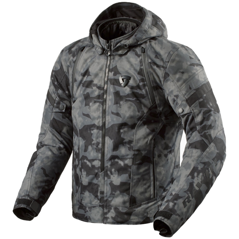 Revit Flare 3 H2O camo tamsiai pilka motociklininko striukė