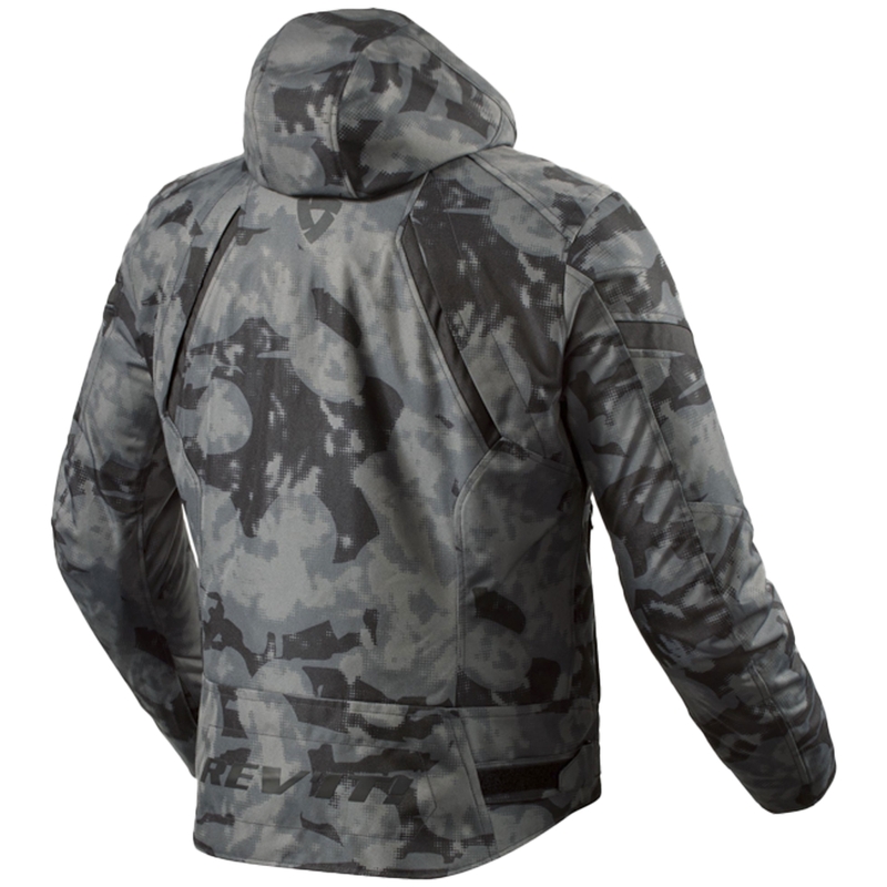 Revit Flare 3 H2O camo tamsiai pilka motociklininko striukė