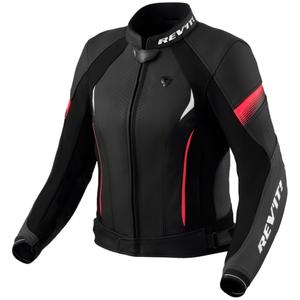 Moteriška odinė striukė Revit Xena 4 black-pink