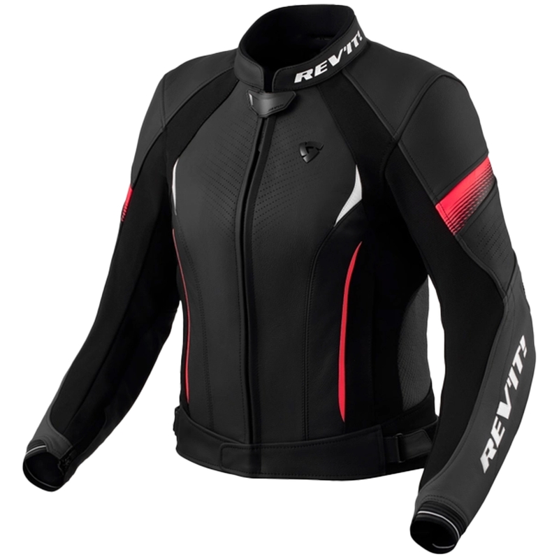 Moteriška odinė striukė Revit Xena 4 black-pink