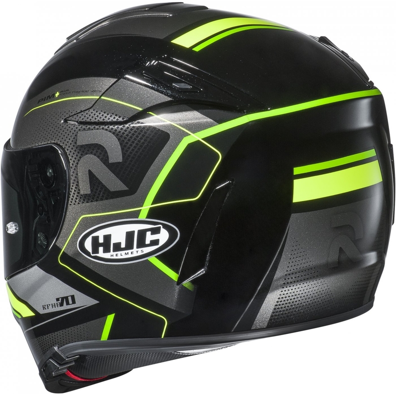 Integrální přilba na motorku HJC RPHA 70 Coptic MC4H černo-šedo-fluo zelená výprodej