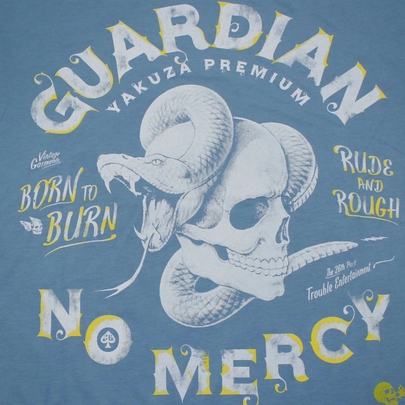 Marškinėliai Yakuza Premium Guardian No Mercy mėlyni