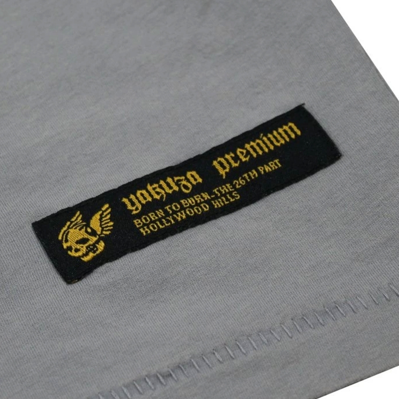 Marškinėliai Yakuza Premium Rude and Rough Born to Burn - Los Angeles grey