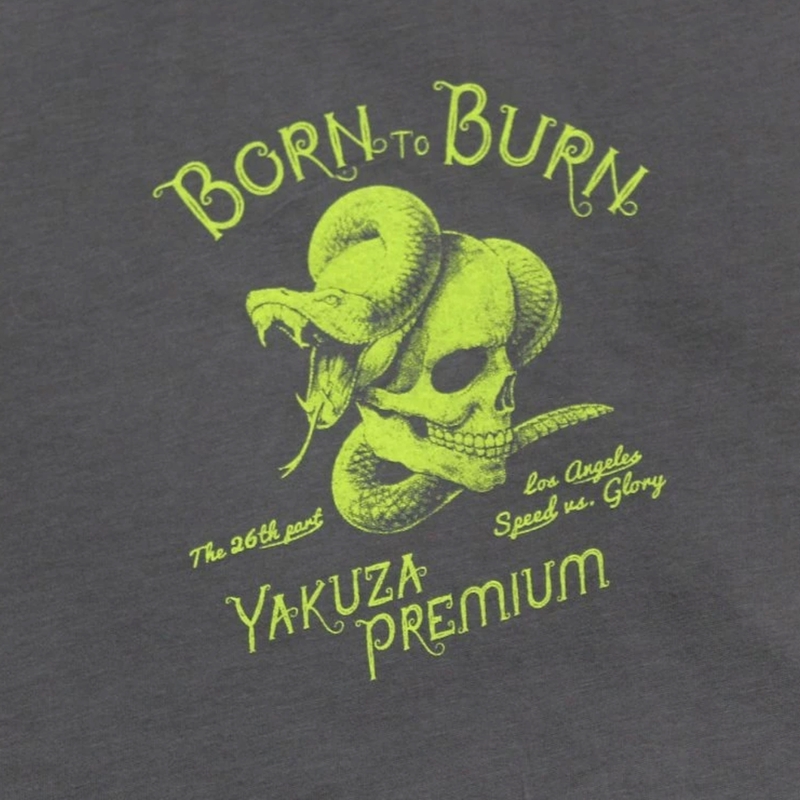 Marškinėliai Yakuza Premium Speed ir Swashbuckler tamsiai pilki