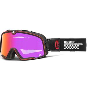 Motokroso akiniai 100% Barstow Erban su raudonais pleksikliais