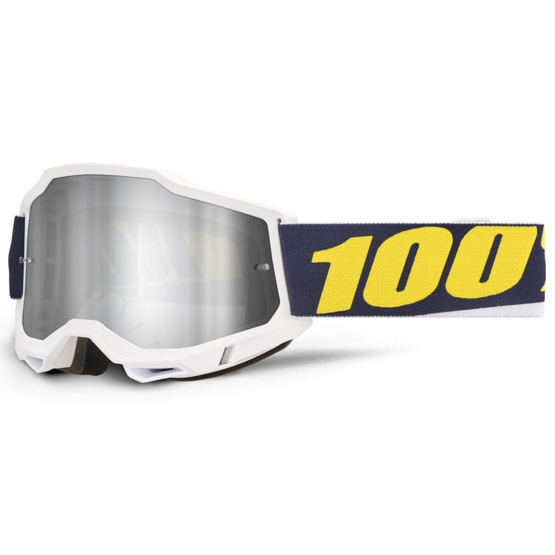 100% Accuri 2 Torc motokroso akiniai su sidabriniu stiklu
