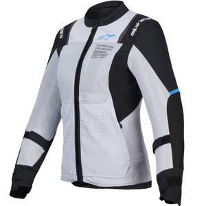 "Alpinestars Stella ST-2 Air" moteriška motociklininko striukė šviesiai pilka ir juoda