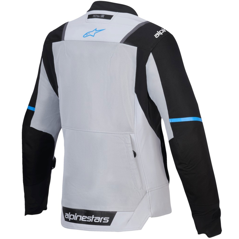 "Alpinestars Stella ST-2 Air" moteriška motociklininko striukė šviesiai pilka ir juoda