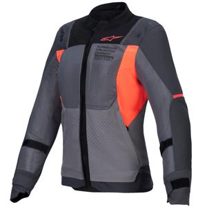 "Alpinestars Stella ST-2 Air" moteriška motociklininko striukė Grey-Dark Grey-Fluo Coral