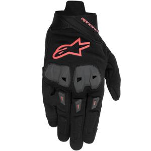 Alpinestars SP X 1 juodai-fluo raudonos motociklininko pirštinės