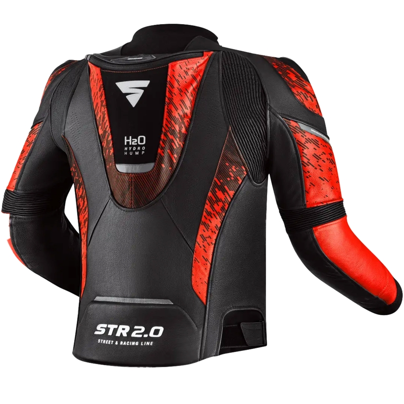 Shima STR 2.0 fluo raudona motociklininko striukė