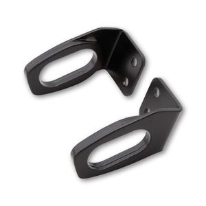 Originalių LED posūkių signalų laikiklis "Highsider Pro", skirtas "Honda" motociklų valstybiniams numeriams, juodas