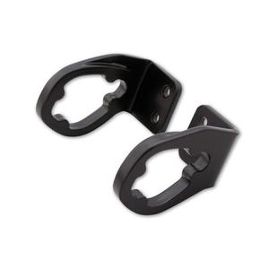 Originalių LED posūkių signalų laikiklis "Highsider Pro", skirtas "Ducati" numerio ženklams, juodas