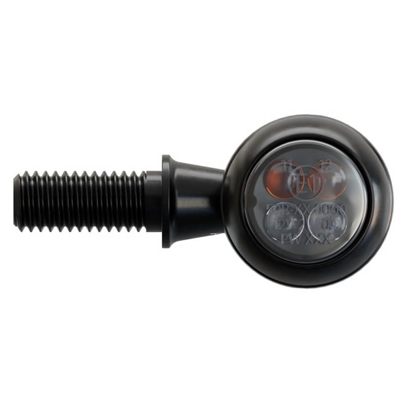 "Highsider Smart Circula-S" LED juodi motociklų mirksintys žibintai