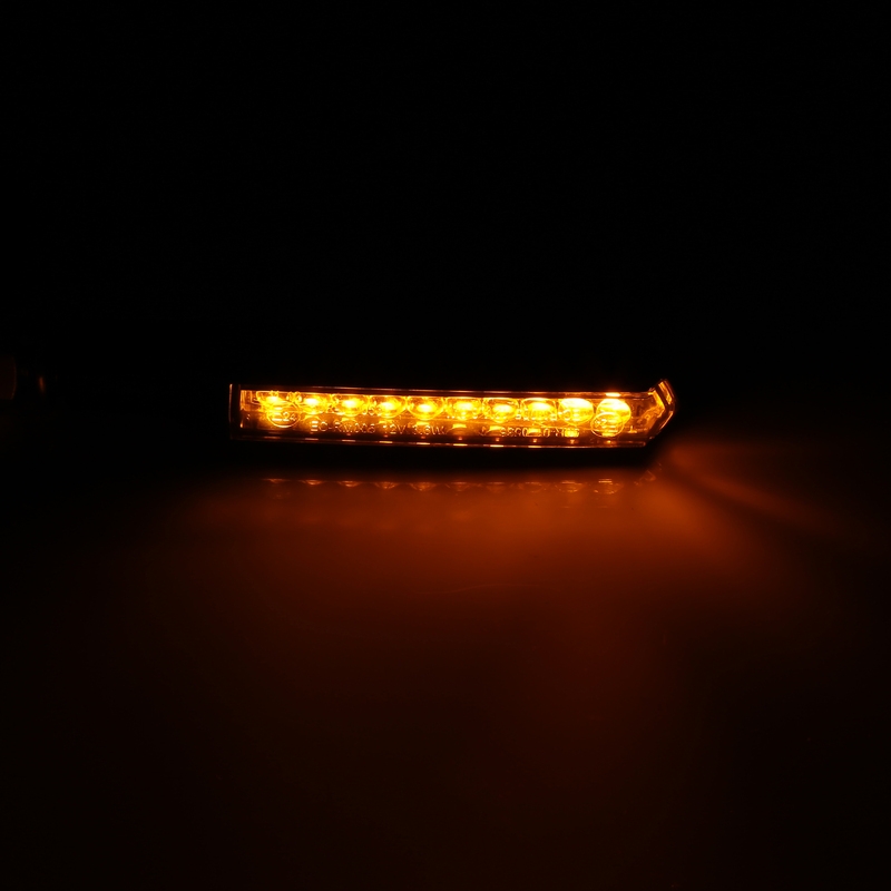 "Highsider Smart Run-TS" LED juodi motociklų mirksintys žibintai