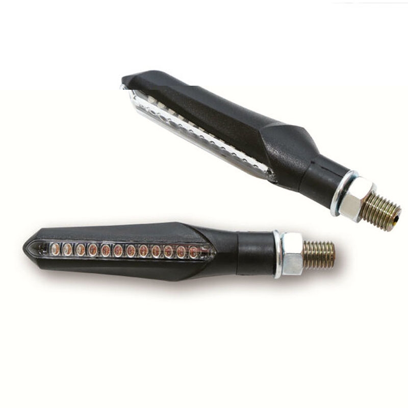 "Highsider Smart Run LED" motociklų mirksinčiai juodi
