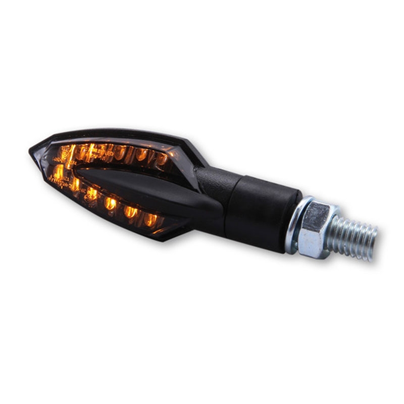 "Highsider Smart Vinci" LED juodi motociklų mirksintys žibintai