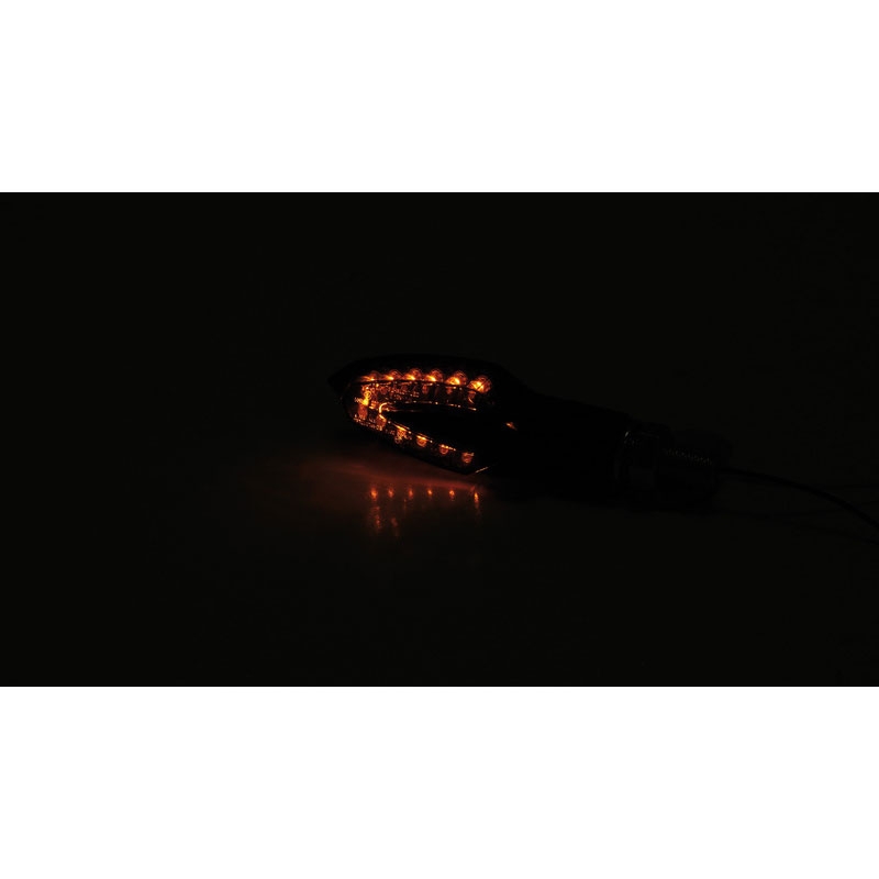 "Highsider Smart Vinci" LED juodi motociklų mirksintys žibintai